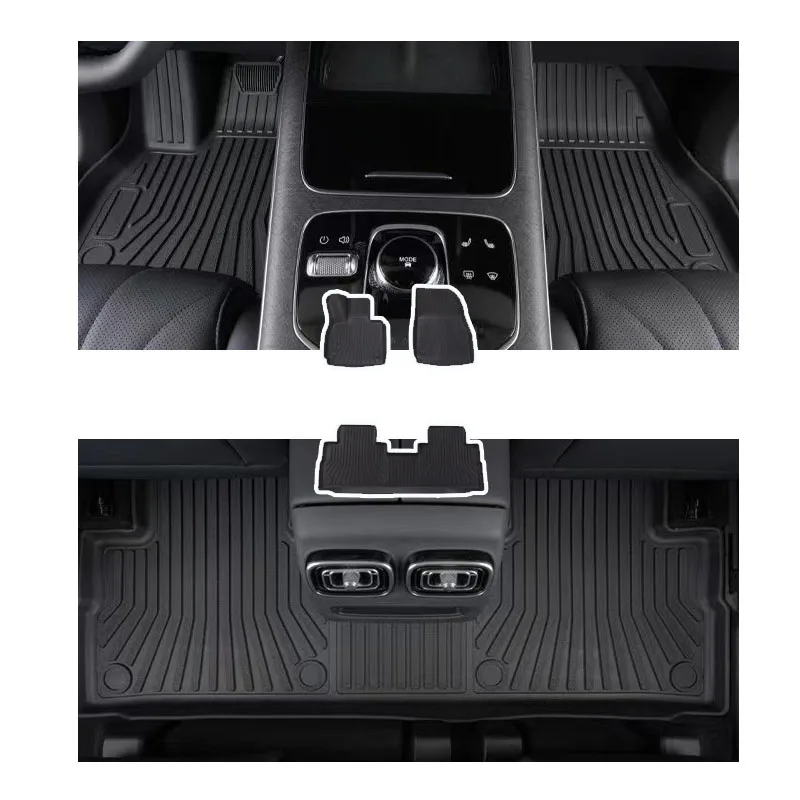 TPE Car Floor Mats For Chery Tiggo 9 2023 2024 2025 5seat 7seat Dirt-resistant Foot Carpet Floor Cover Auto Interior Accessories