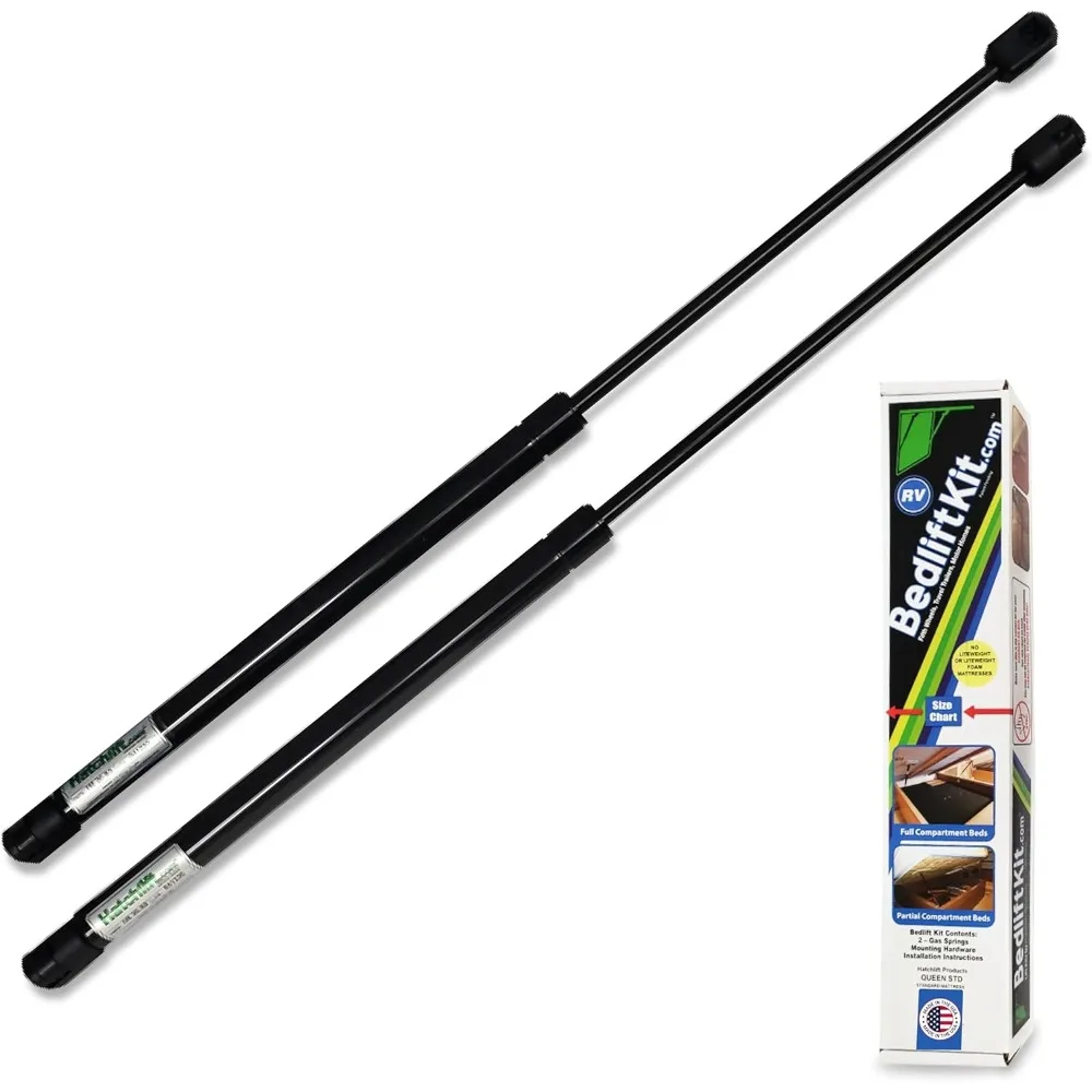 

Комплект подъема кровати для автофургона - газовая стойка размера Queen для тяжелых крышек Регулируемая система подъема кровати Прочные газовые амортизаторы для