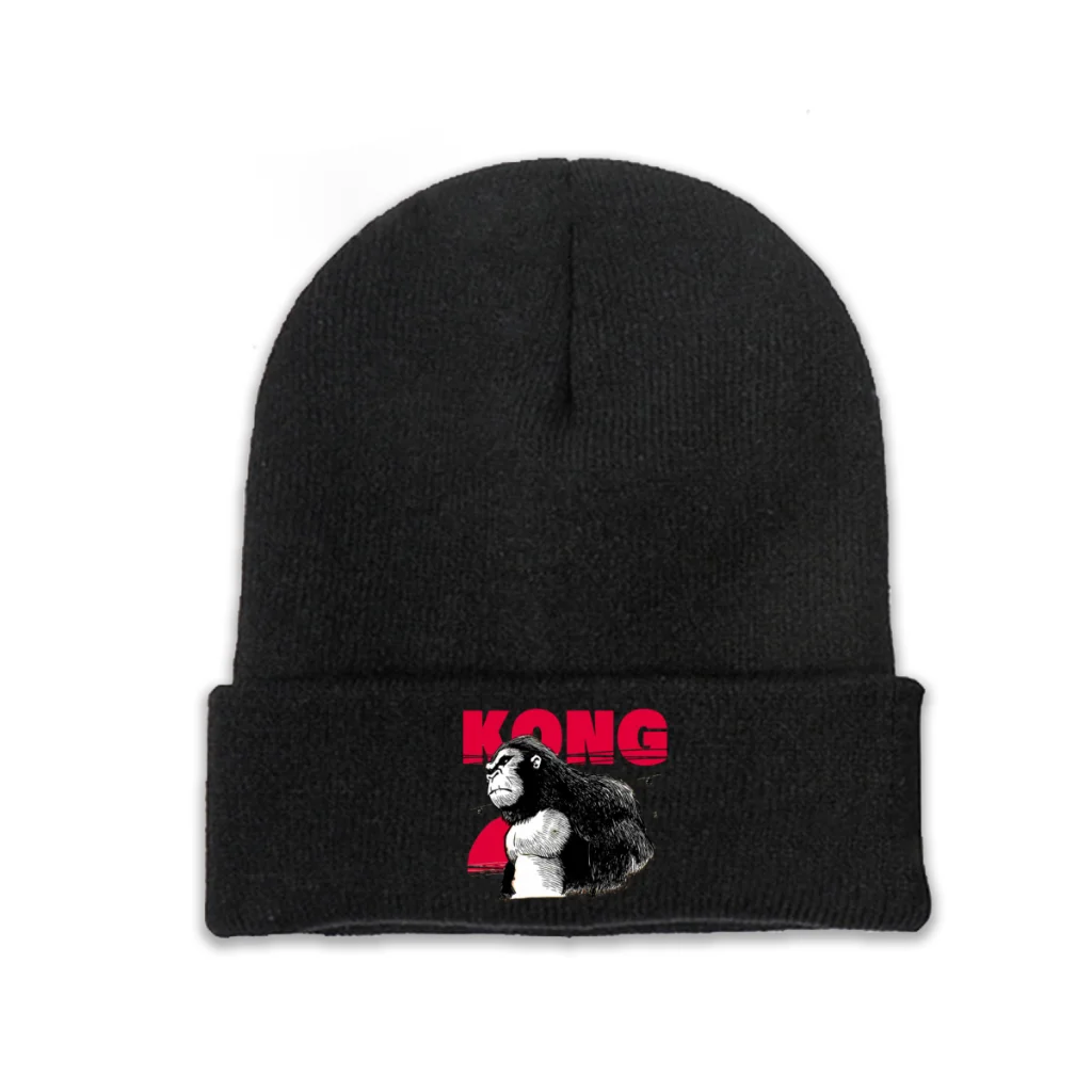 

King Kong Jack Movie Skullies Beanies Caps Powerful Knitted Winter Warm Bonnet Hats Unisex Ski Cap