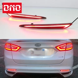 Car LED Rear Bumper Lamps For Ford Fusion Mondeo 5 MK5 2013 2014 2015 2016 2017 2018 Brake Reflector Fog Lights