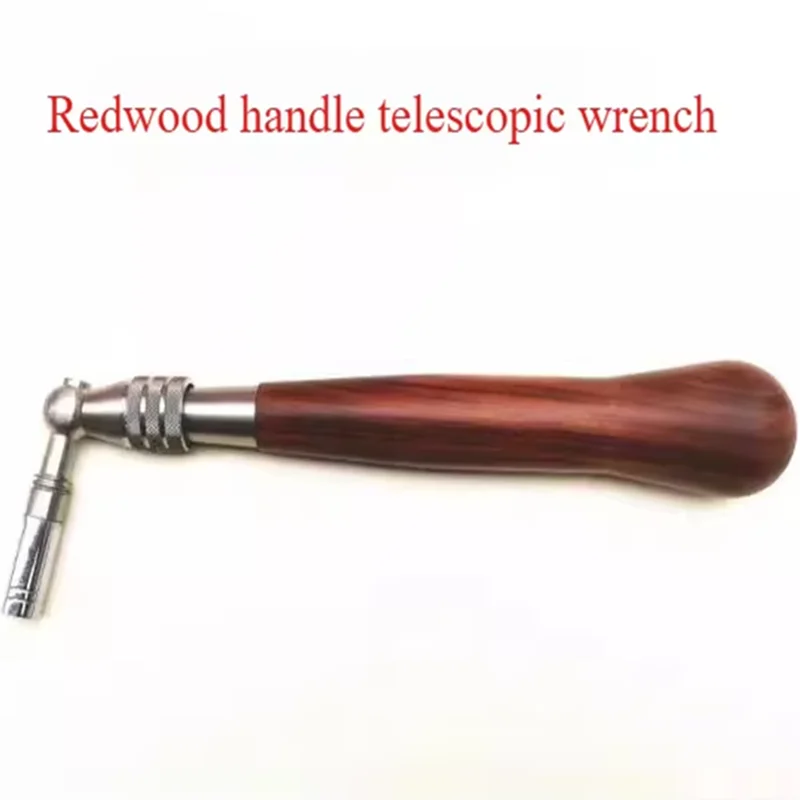 

Piano tuning tool, redwood handle, tuning wrench
