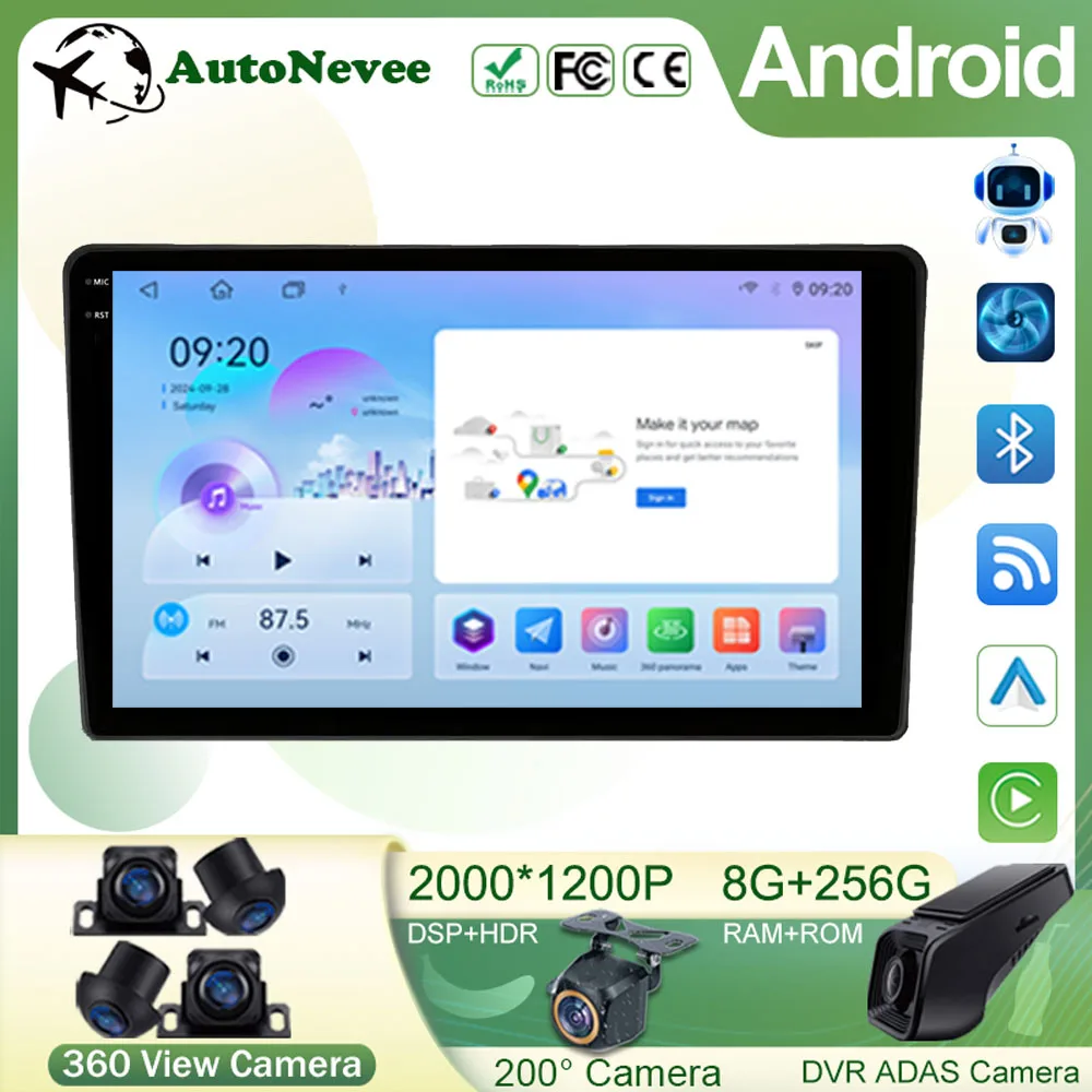 

Android 15 For Nissan Navara Frontier D40 2004-20110 CarPlay DSP GPS Car Radio Multimedia Video Player GPS Navigation Stereo DSP