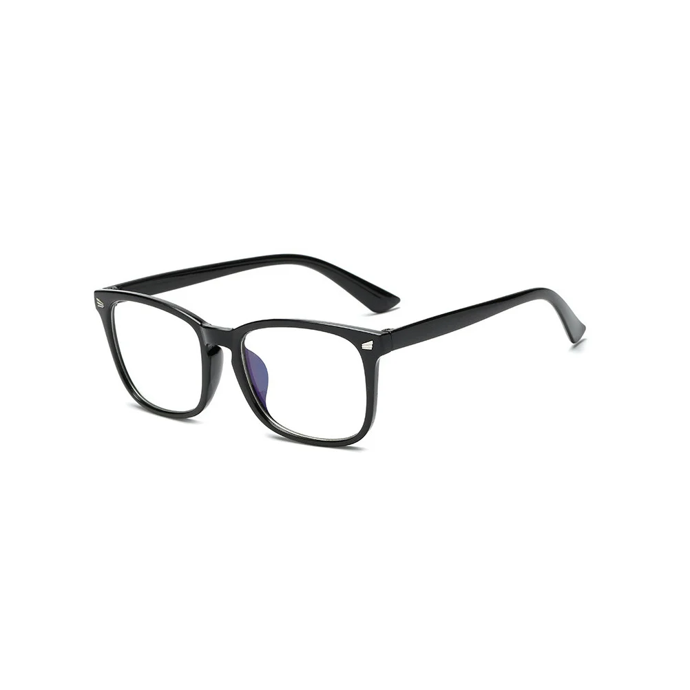 

2Pcs Anti-Blue Light Eyeglasses Frame Vintage Style Lightweight Comfortable Glasses Frame for Men Women Black Dark Brown White
