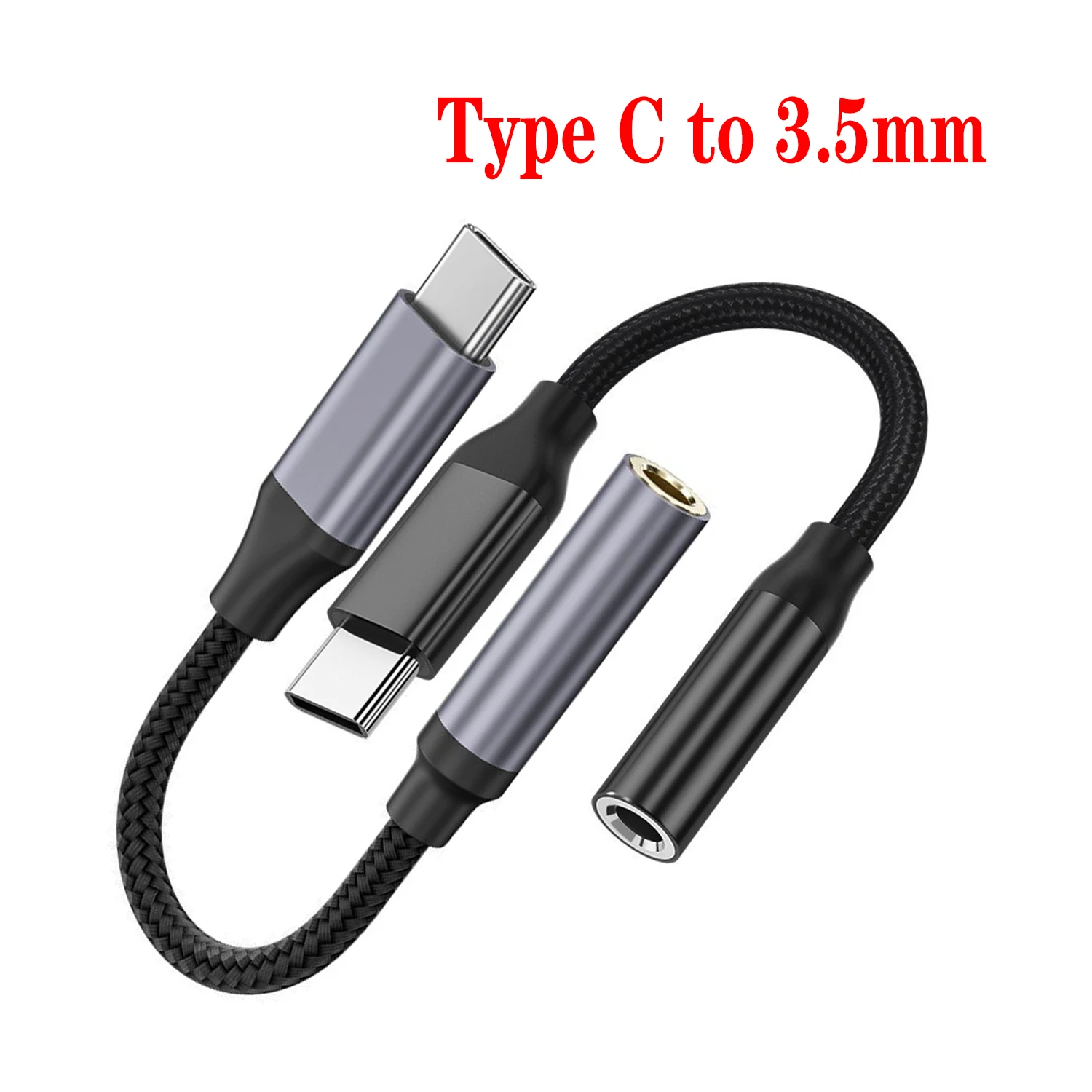 USB C to 3.5mm Headphone Jack Adapter, USB-C to Aux Audio Dongle Cable for Galaxy S23-S21 Ultra, Pixel, iPad Pro, MacBook