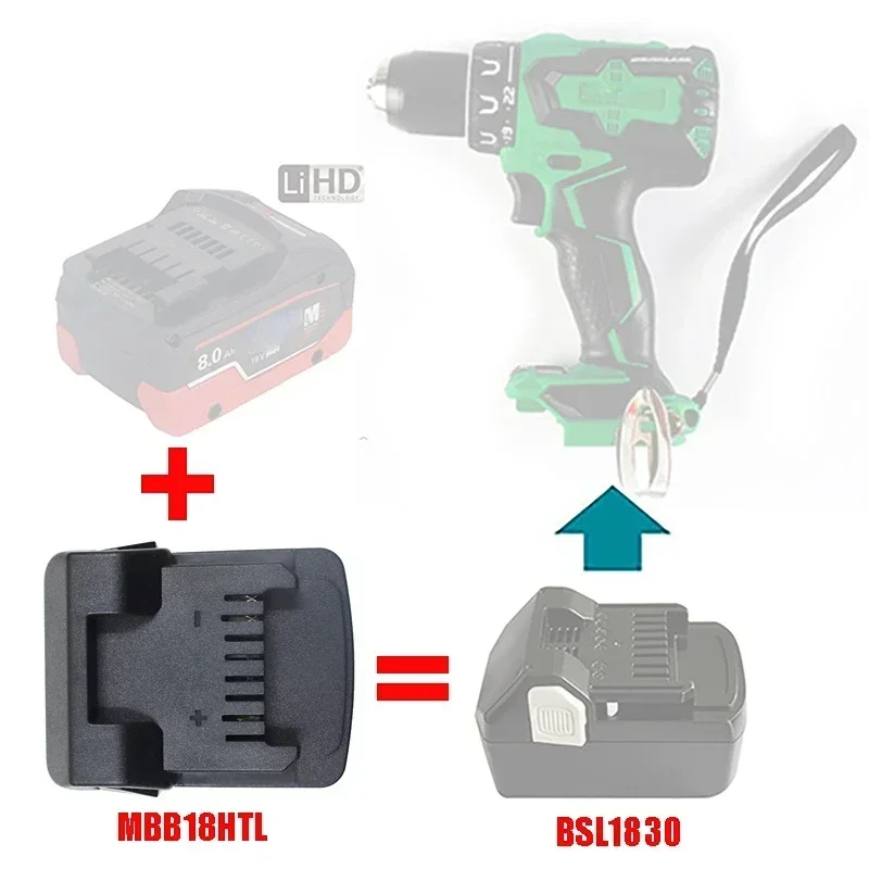 For Metabo Batteries MBB18MTL MBB18DWL MBB18MWL MBB18HTL Adapter Compatible with For Makita/DeWalt/Bosch/Hitachi Battery Tools - Image 6