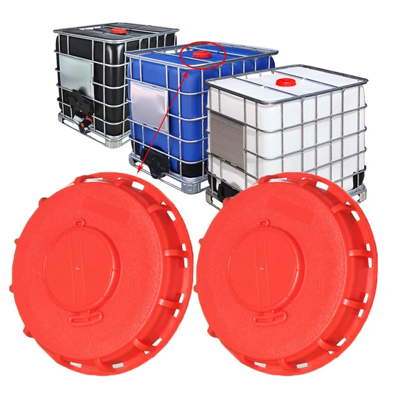 1PC Ibc Ton Barrel Cover Cap Vented Lid 1000L Plastic Cover Tote Tank Lid Good Sealing Red Breath Cover With Vent Hole