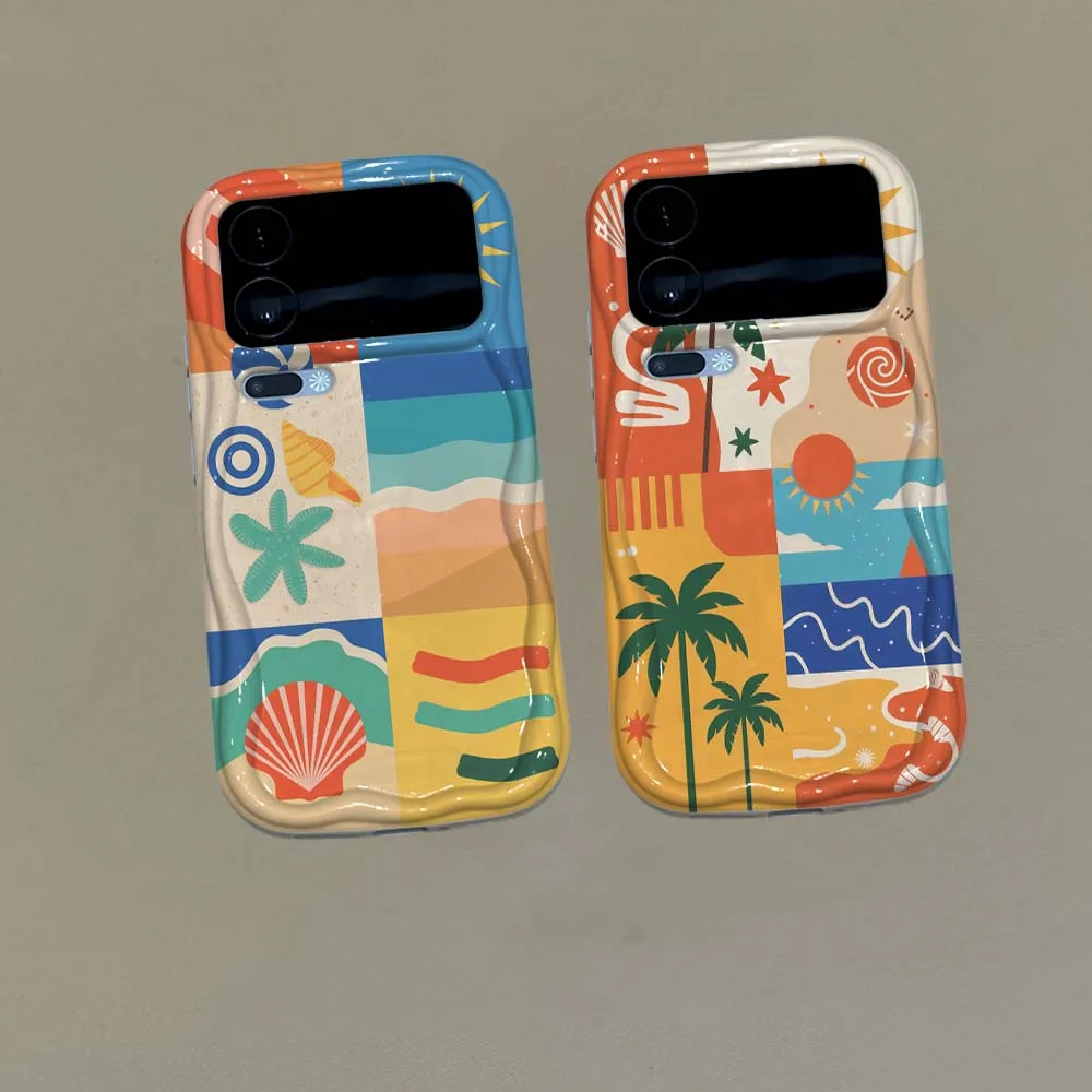 

Retro Tropical Collage Pattern Phone Case For Xiaomi Mi 17 15 14 14T 15T 13T 12T 12 11i 11X 11 Pro Lite Ultra NE Max Wave Oil