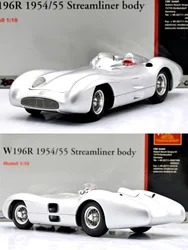 CMC 1:18 W196R 1954/55 Streamliner Body Alloy Fully Open Simulation Limited Edition Alloy Metal Static Car Model Toy Gift