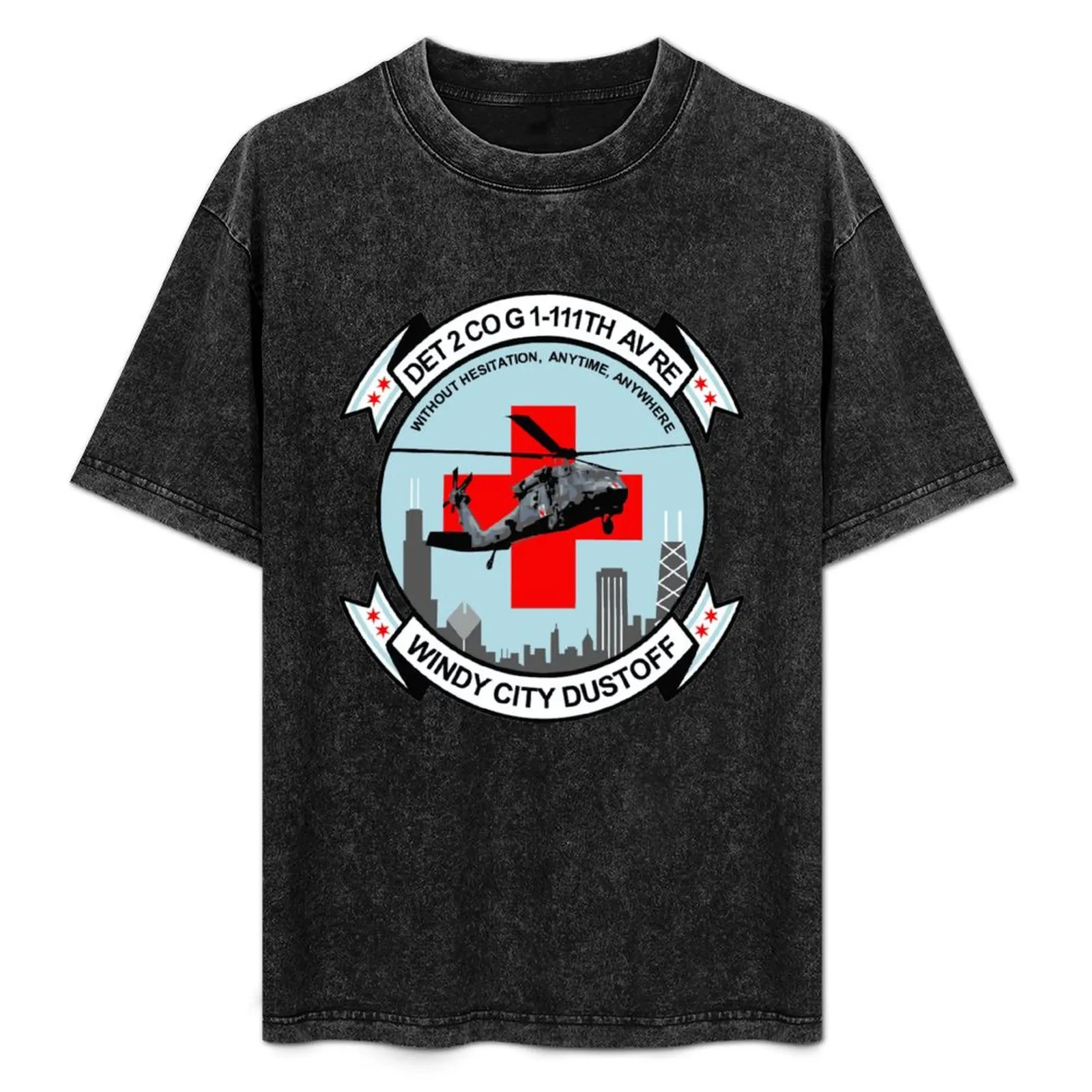 

Windy City Dustoff Patch T-Shirt High Elasticity Sports Tee Shirt