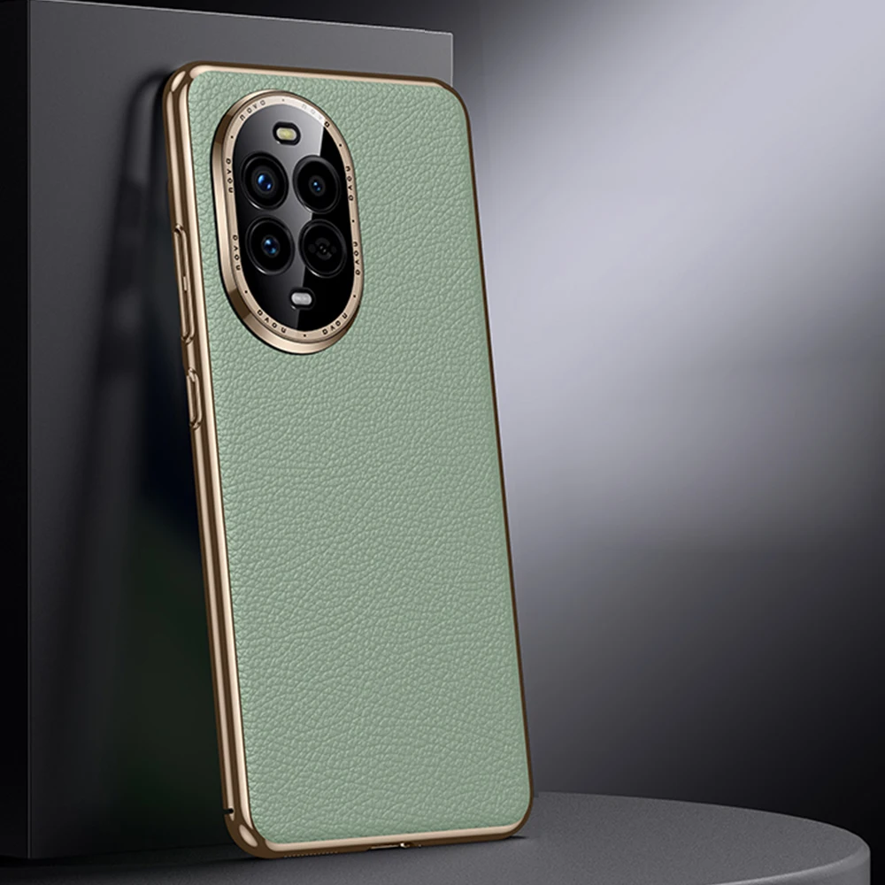 

Plating Bumper Phone Case for Huawei Nova 12s 11 13 Pro Lens Full Protection Shockproof Leather Back Cover Cases