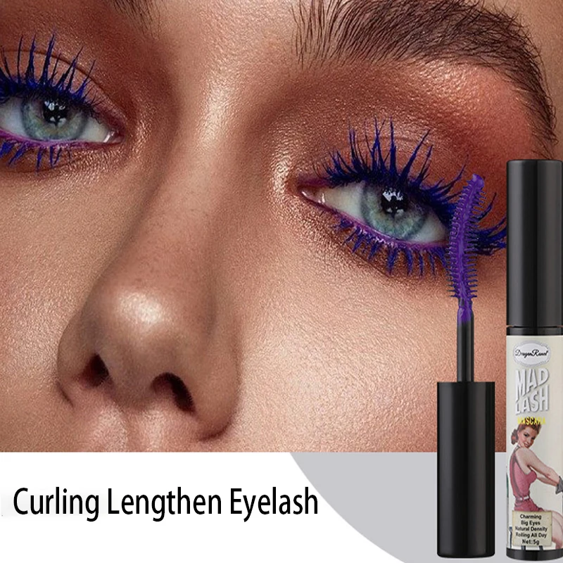 Gekleurde Mascara Natuurlijke Lash Lift Wimpers Zijde Verlengingscrème Blijvende Krullend Dik Waterdicht Snel Droog Vrouwen Oog Cosmetisch