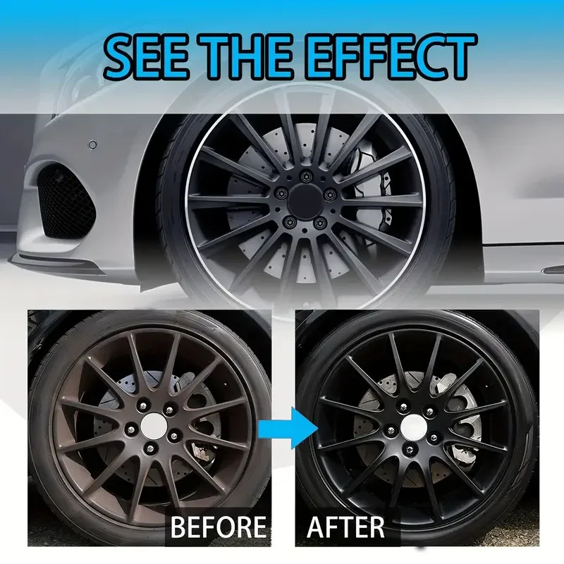 KJM 100 ml cera de protección y brillo de neumáticos: brillo negro duradero, revestimiento antienvejecimiento para automóviles, motocicletas y bicicletas