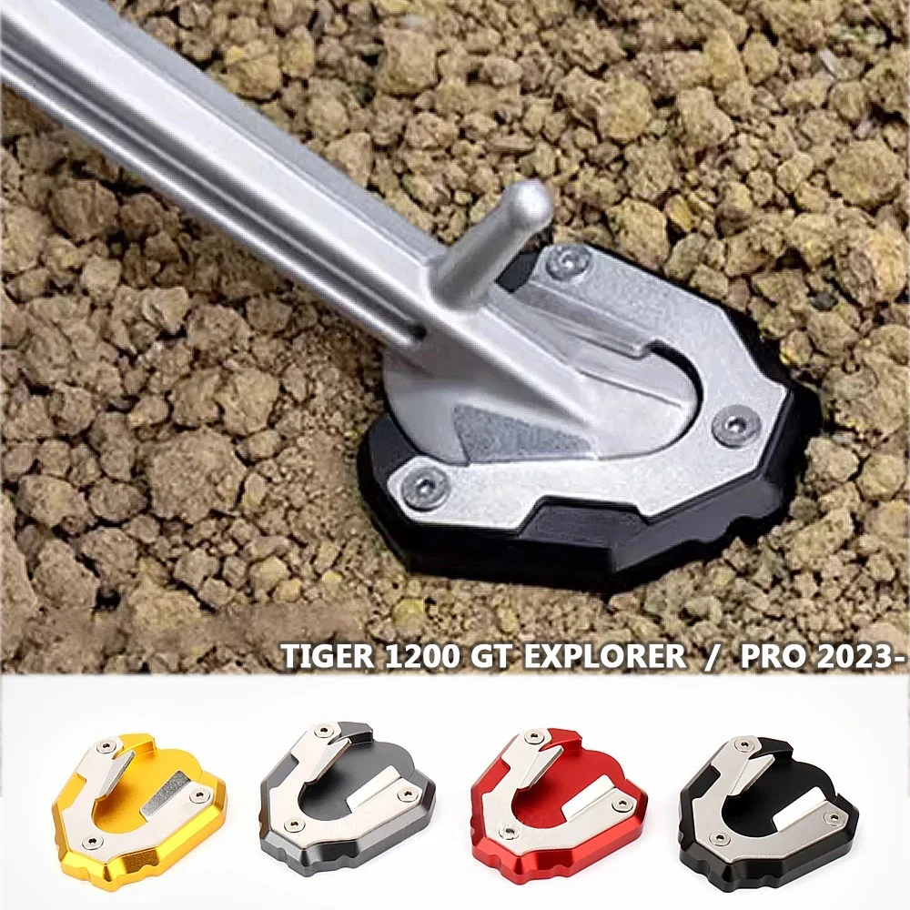 

For Tiger 1200 GT PRO TIGER 1200 GT Pro Explorer 2023 Side Stand Foot Support Motorcycle Parking Rack Kickstand Foot Pad Parts