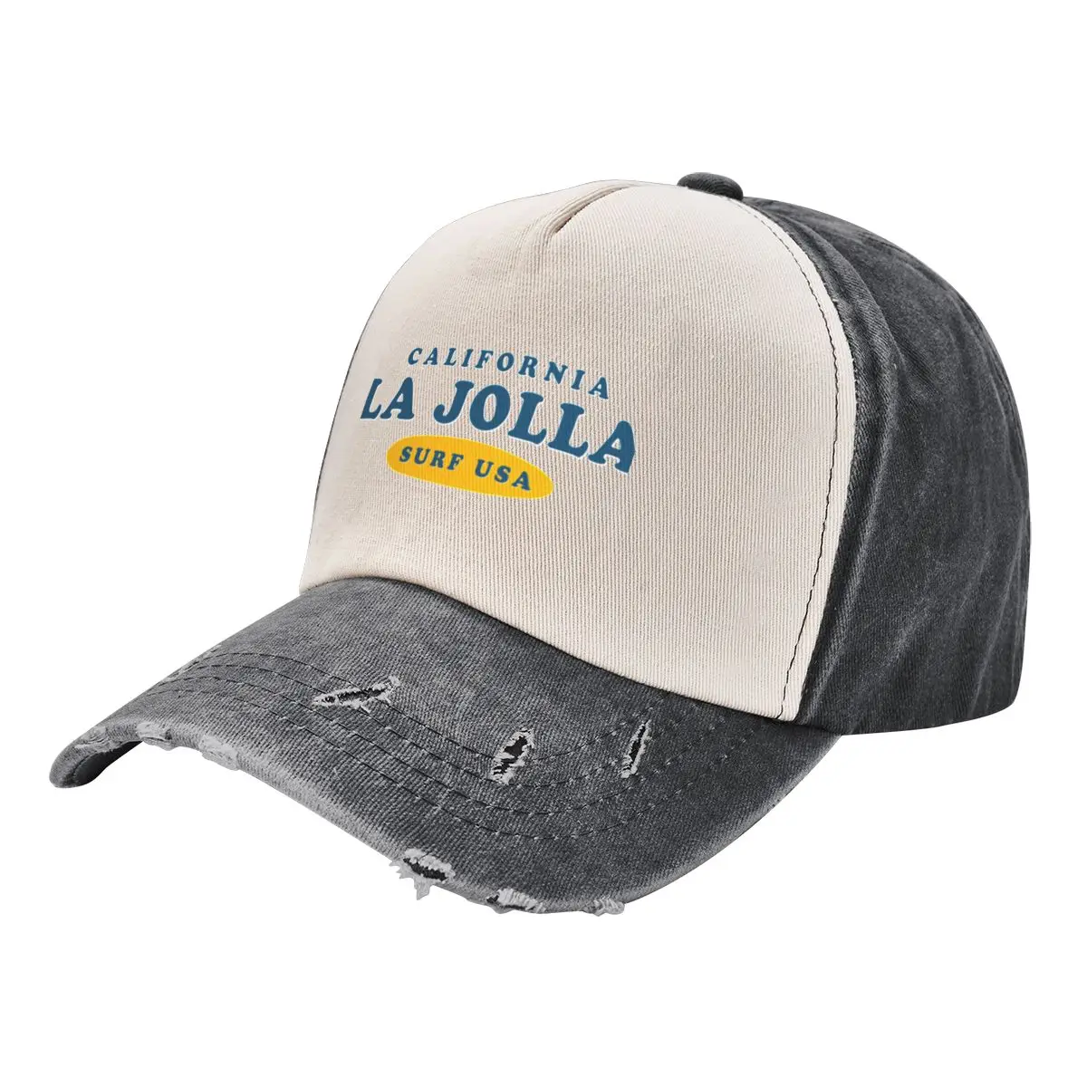 La Jolla California Vintage Retro Surf USA Travel Vacation Summer Sunset Beach Baseball Cap birthday Luxury Cap Girl Men's