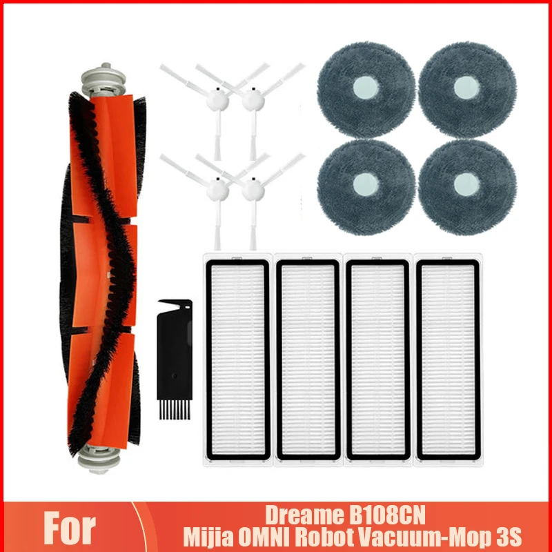 Dla Xiaomi Mijia OMNI Robot Mop próżniowy 3S Dreame B108CN odkurzacz główne/boczne szczotki Hepa filtr Mop szmata akcesoria