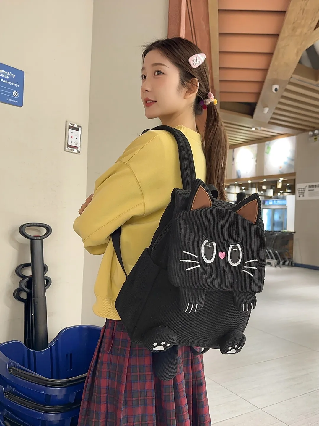 Cute  Cartoon Dual Shoulder Bag Large Capacity Student Backpack Campus Primary School Bag Girls Fashion School Bag 2026 Wi...