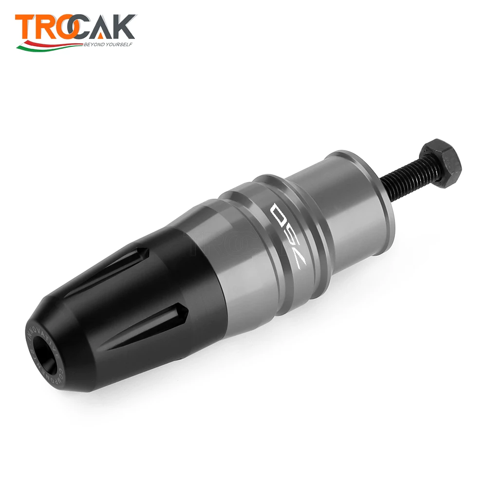 For Kawasaki Z750 Z 750 2004-2012 Motorcycle CNC+POM Crash Pads Exhaust Sliders Crash Protector