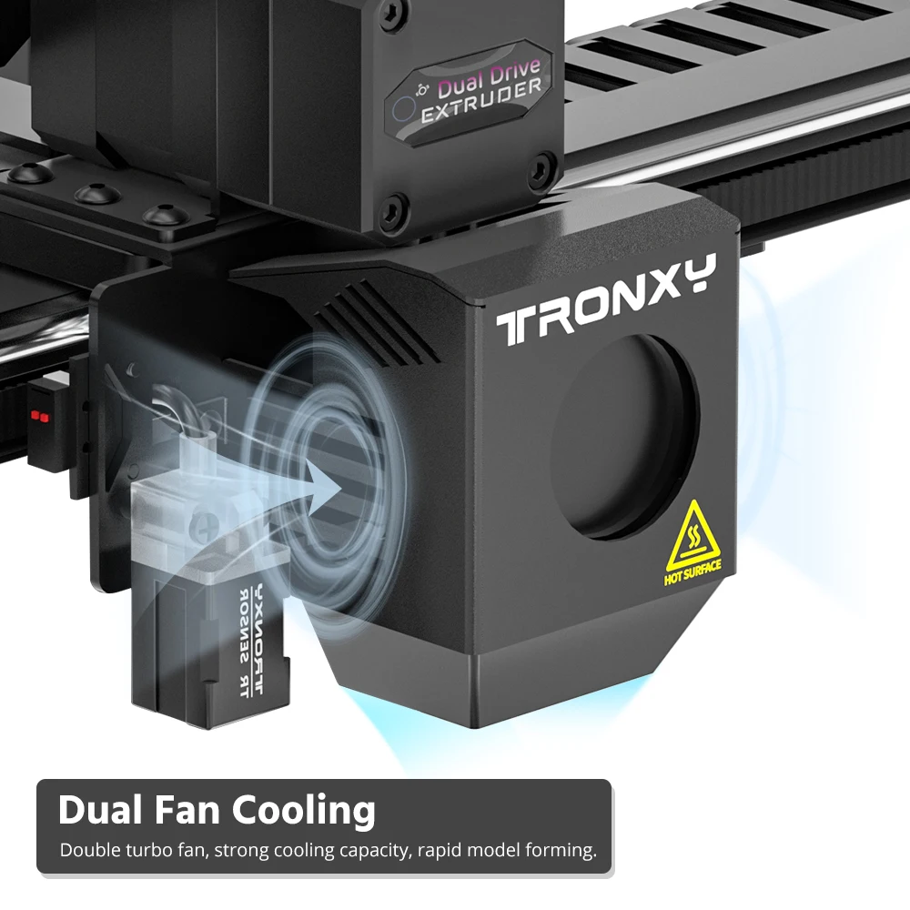 TRONXY VEHO 800 ترقية جديدة طابعة ثلاثية الأبعاد حجم طباعة ضخم 800*800*800 مللي متر التسوية التلقائية هيكل CoreXY الطارد المباشر