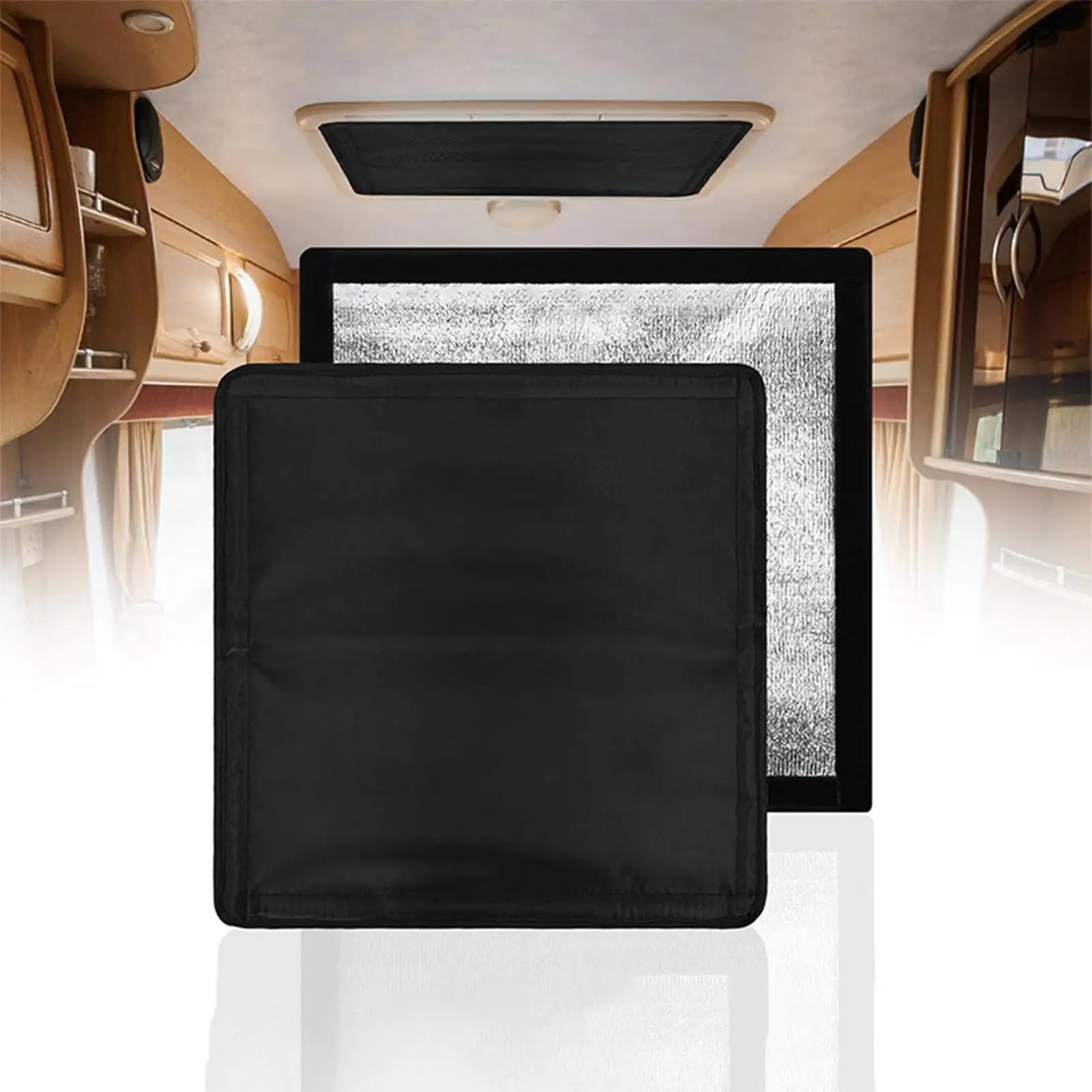 

Магнитные универсальные солнцезащитные шторки для люка автодома, 2 штуки, тройные светоотражающие экраны для окон автомобиля, для дома, моторного транспорта, грузовых перевозок и путешествий