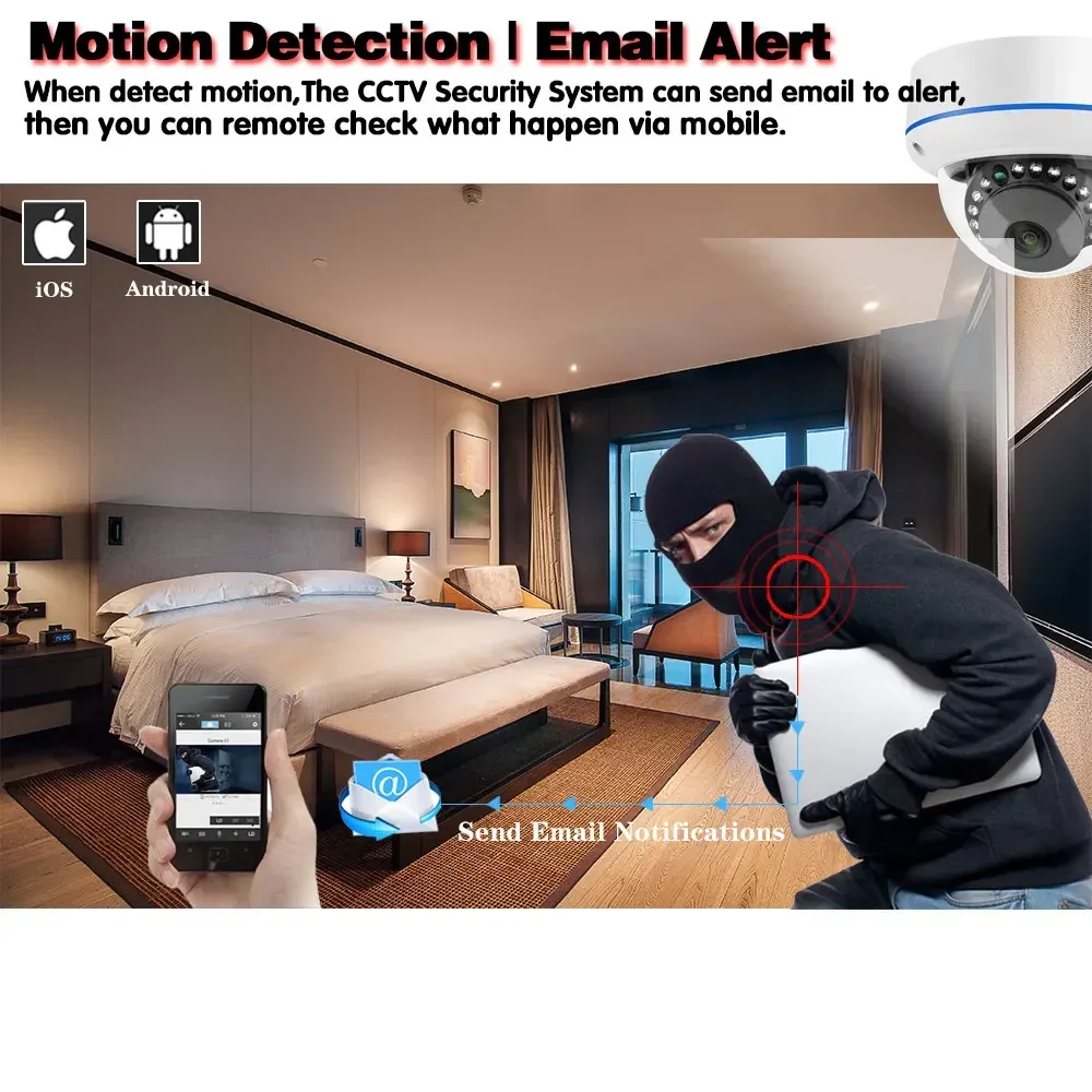 5MP Wifi IP caméra système de sécurité 16CH NVR Kit maison plafond dôme caméra système de Surveillance vidéo Kit intérieur sans fil CCTV ensemble