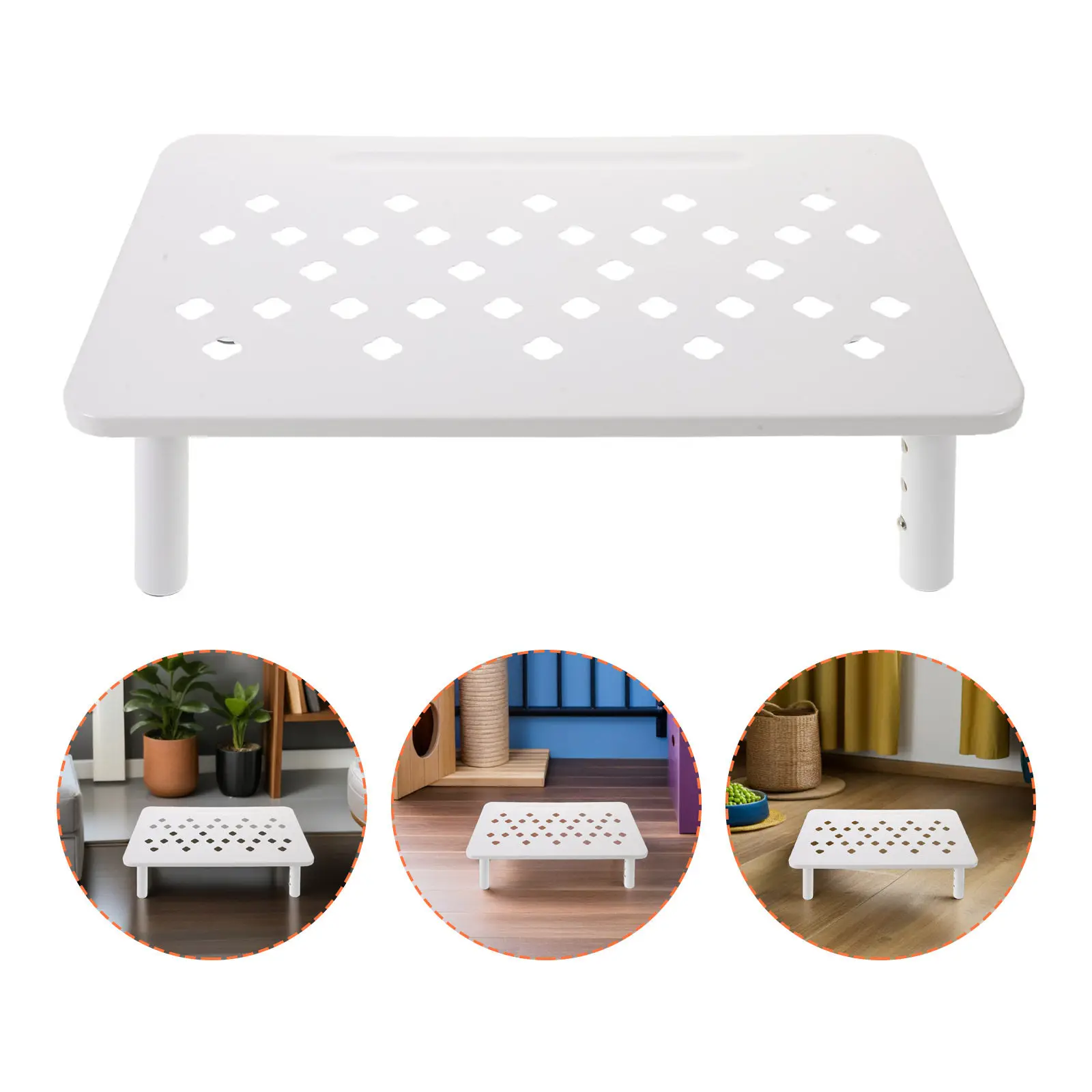 

Pet Feeder Stand Elevated Adjustable Height for Cats Small Dogs Raised Food Bowl Holder Compatible with Most Automatic Feeders