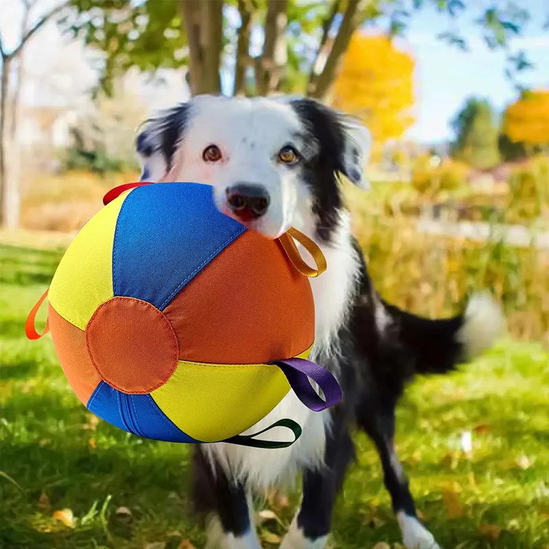 Durable Polyester Herding Ball Upgraded Inflatable Training Toy for Sheep Horses Dogs Pet Exercise Play Ball for Farm Yard