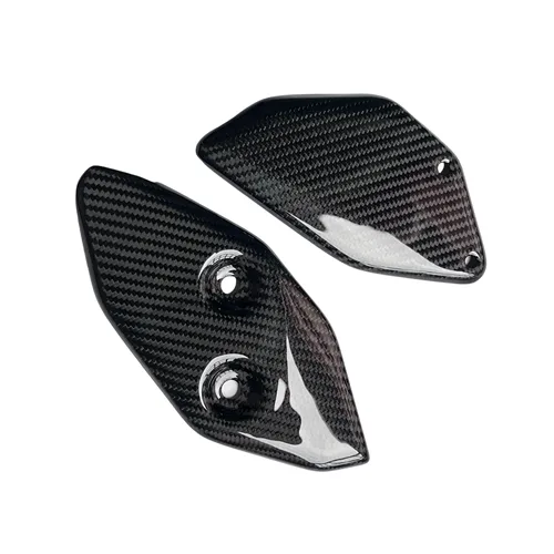 Imagen 2 del producto Para Yamaha R3 R25 2015-2025 protector de pedal de fibra de carbono protector de pie trasero accesorios de motocicleta