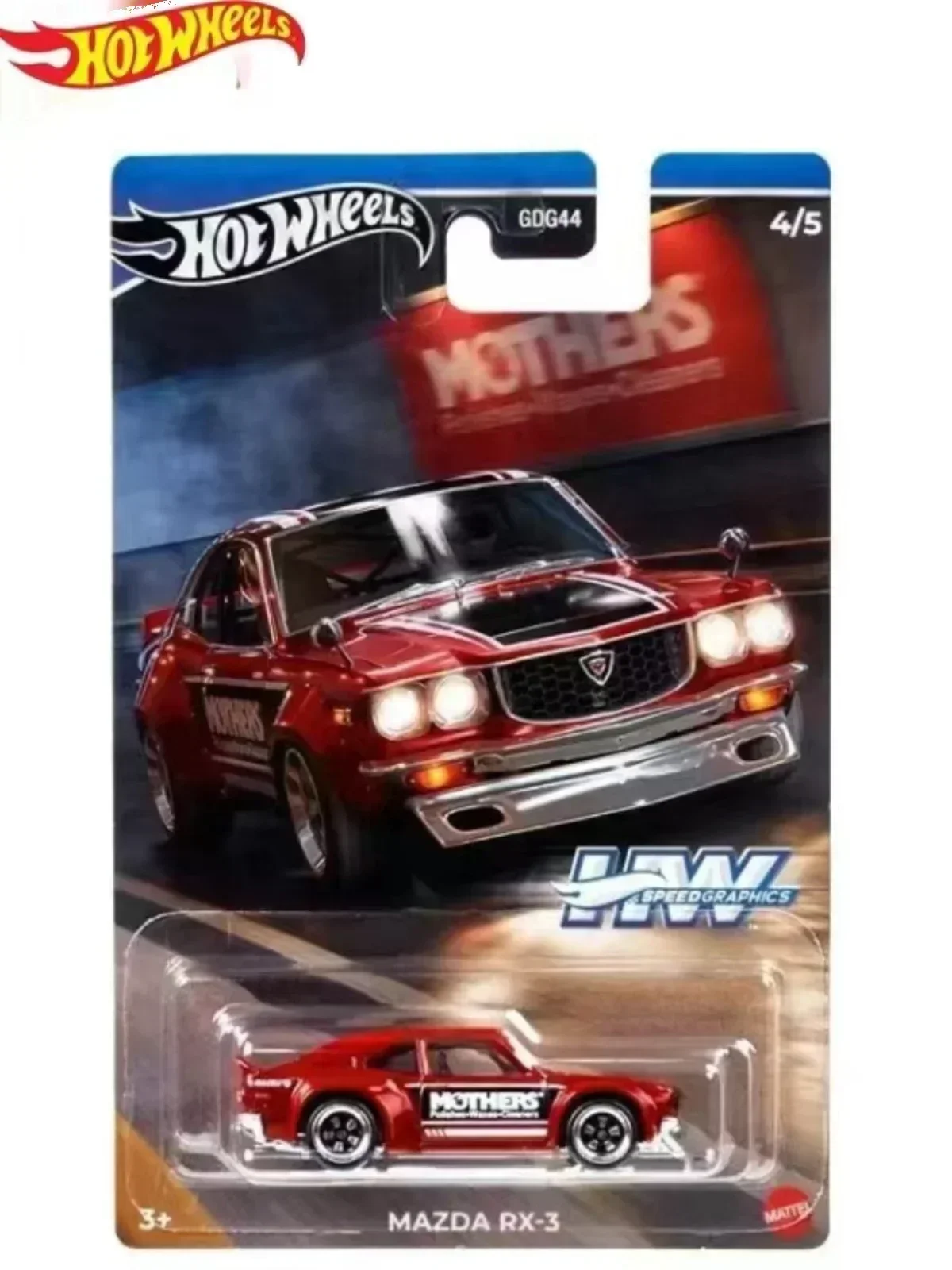 Official Hot Wheels Car Speed Graphics Boys Toys 1:64 Diecast Big Air Ble-air Mazda RX-3 Porsche Range Rover Civic Model Gift