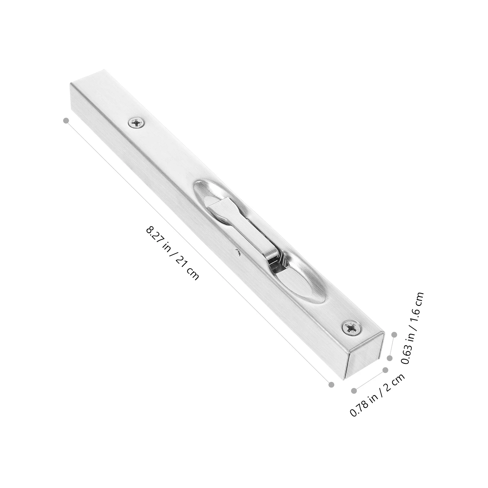 

8 Inch Stainless Steel Flush Bolt Door Latch for French Patio Double Sliding Wood Doors Heavy Duty Rust Resistant Security Lock