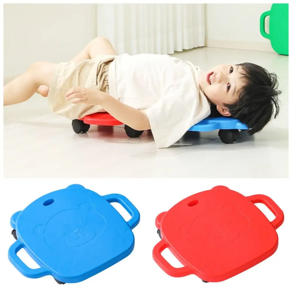 

Mute Design Children 4-Wheeled Scooter Wear-resistant Creativity Kids Balance Training Scooter Safe Stable Motor Skills Scooter