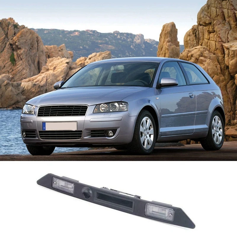 3X Trunk Grip License Plate Light Trim Assembly 8E0827574C3FZ For - A4 S4 A5 S5 A6 S6 A8 S8 RS4 Car Accessories