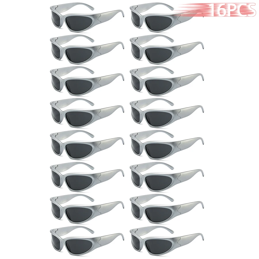 

16PCS Fashion UV400 Men Women Running Mountaineering Fishing Sunglasses Bicycle MTB Eyewear Outdoor Sport protective glasses