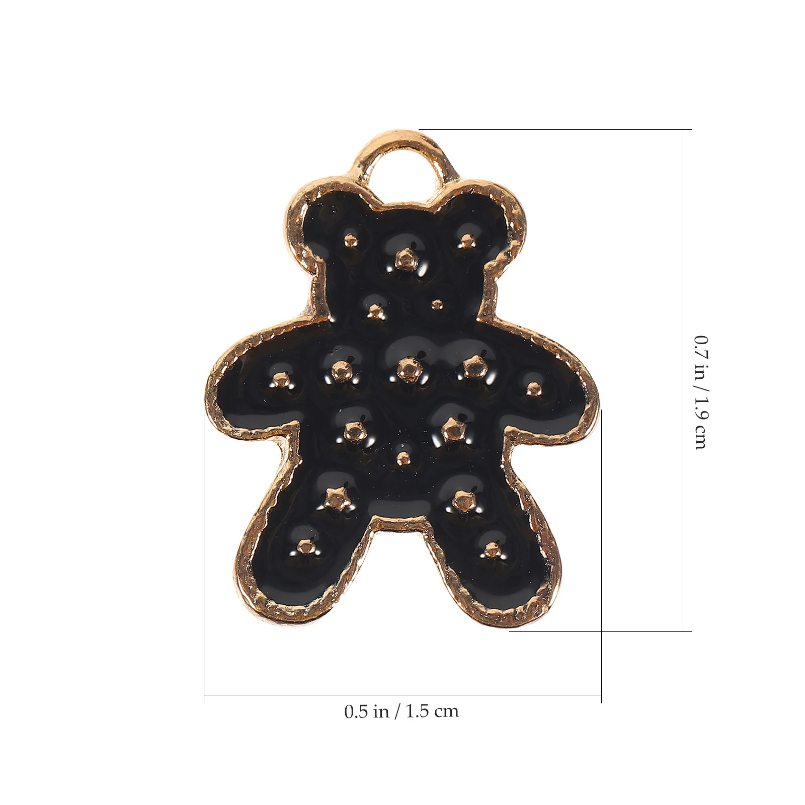 

40pcs Small Bear Charms Alloy Cartoon Jewelry Making Diy Pendant For Necklace Earring Bracelet Keychain Craft Accessories