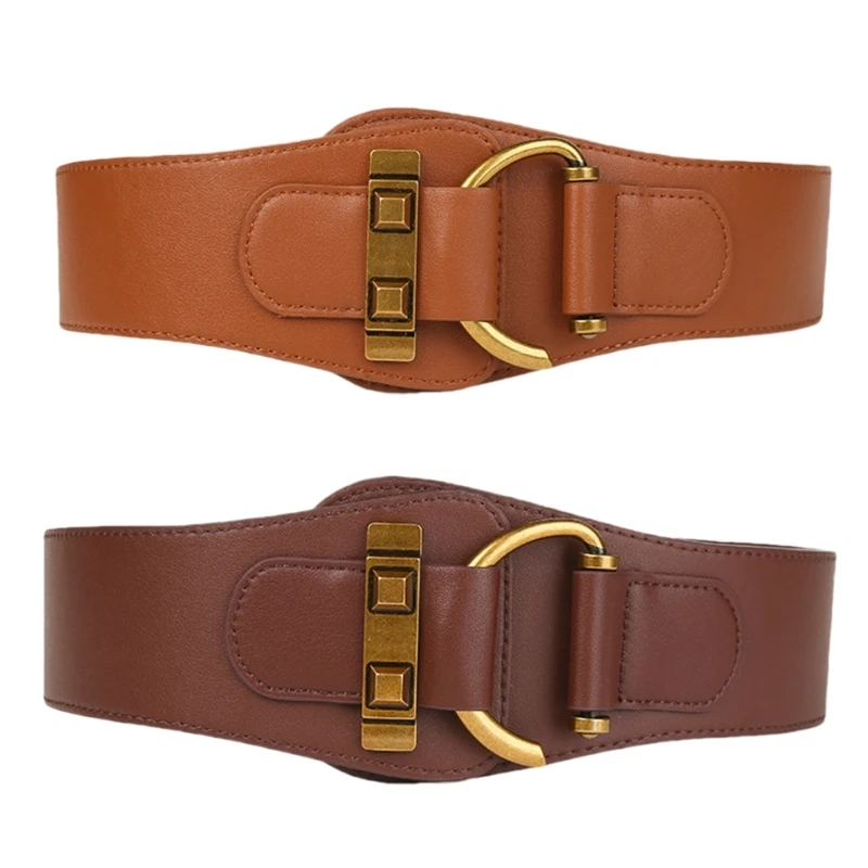 Elastic Waist Belt Buckle Cool Punk Belt Cowboy Cowgirl Classical Wide Belt Dropship