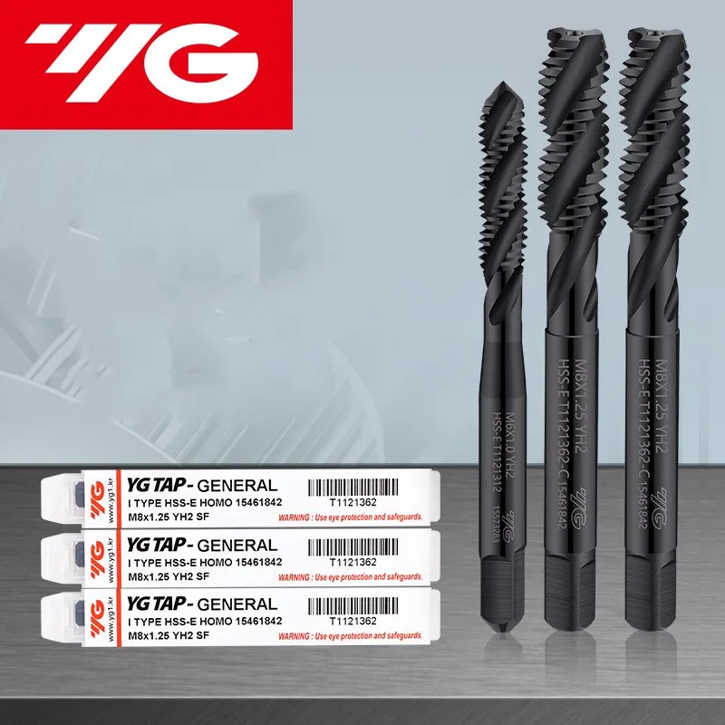 Imagem -02 - Japão Metric Spiral Fluted Tap Parafuso de Máquina Hss Torneiras de Rosca para Perfuração Cega yg Hsse Inox