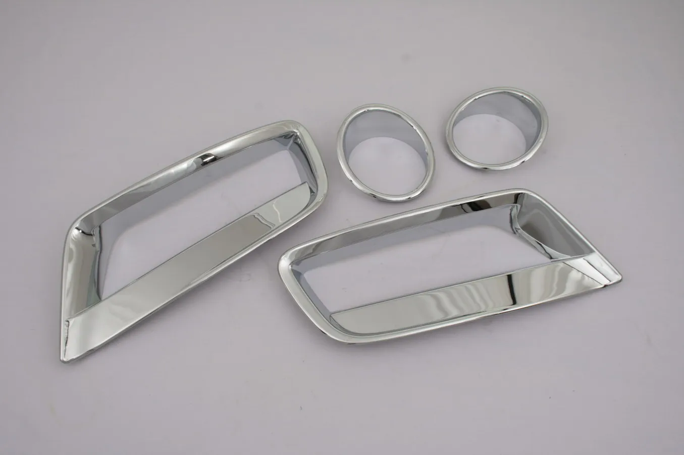 

Premium Grade Chrome Front Fog Light Cover Upper And Lower Combo Set for BMW X3 F25