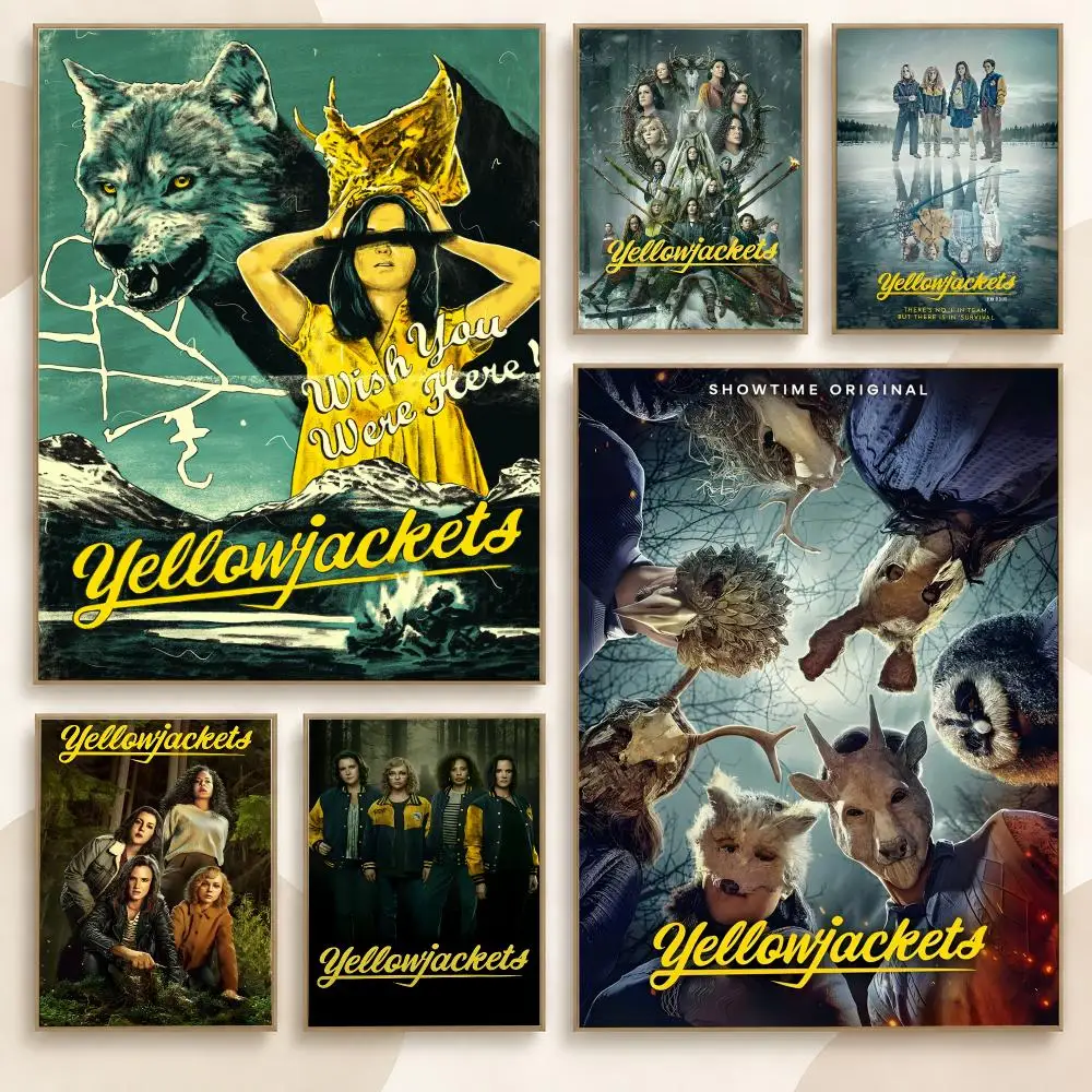 Yellowjackets Survival Thriller Series Dark Wilderness Poster Contemporary Wall Art Print for Bedroom & Living Room, Unframed
