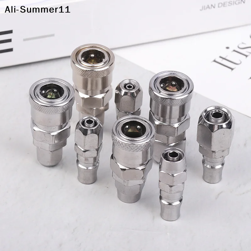 【Sa1】【A16h】European EU Type Pneumatic Fitting Connector Quick Coupler For Air Compressor Hose Barb Nozzle SH PH 6/8/10/12MM