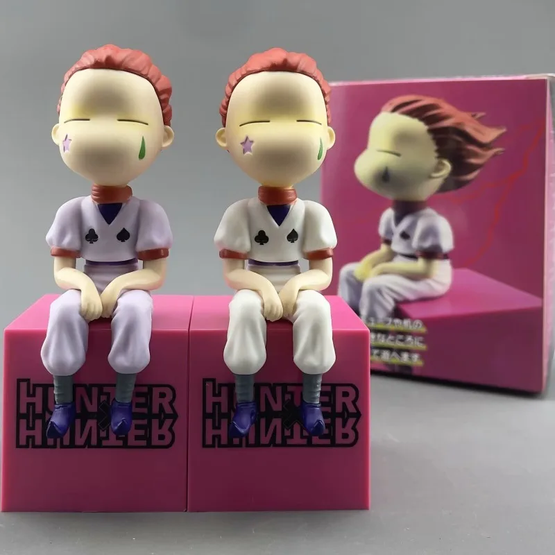 HUNTER×HUNTER Hisoka Noodle Pressing Chubby Face Figure Boxed Action Figure Model Statue Desktop Ornament Toy with Color Box