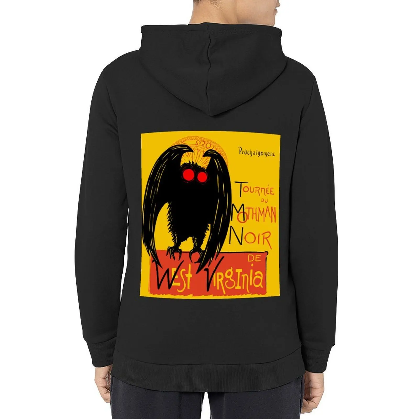 Mothman Noir Mashup Sudadera con capucha camisetas gráficas hombres camisa con capucha ropa estética otoño nuevos productos Sudadera con capucha