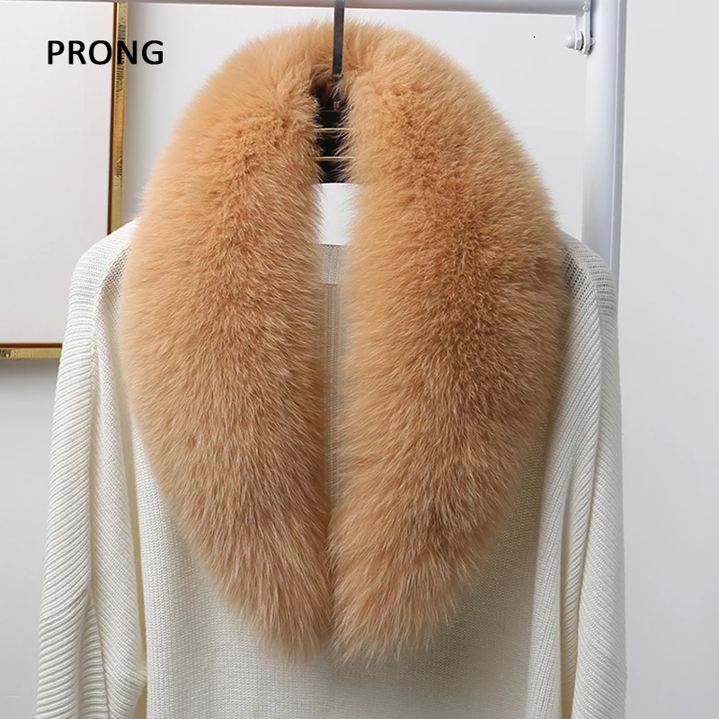 

Real Fox Fur Collar Winter Genuine Fur Scarf Women Luxury Fur Neck Warmer Scarves Women's Stole Elegant Fur Shawl Wraps