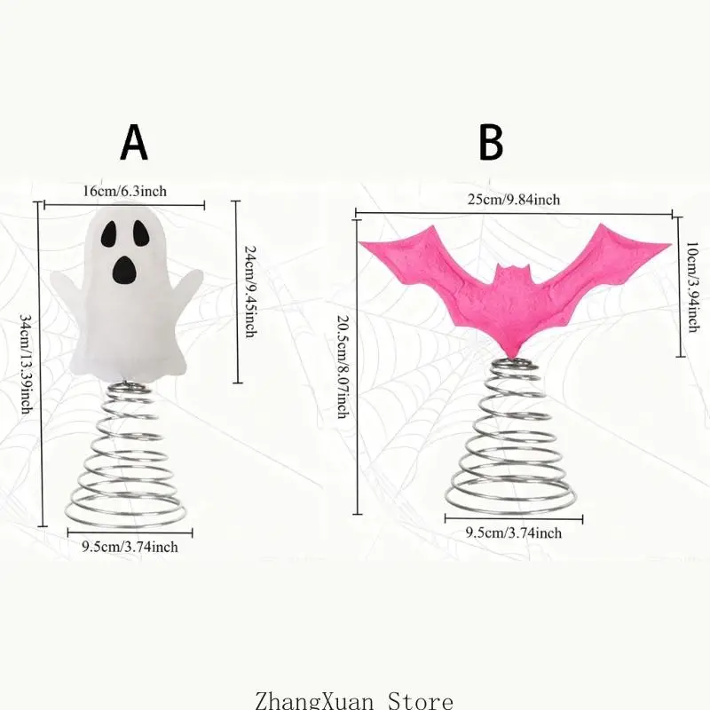 Lustige, von Halloween inspirierte Weihnachtsbaumspitzen verleihen Ihrer saisonalen Dekoration Spaß. Feierliche – Detail 6