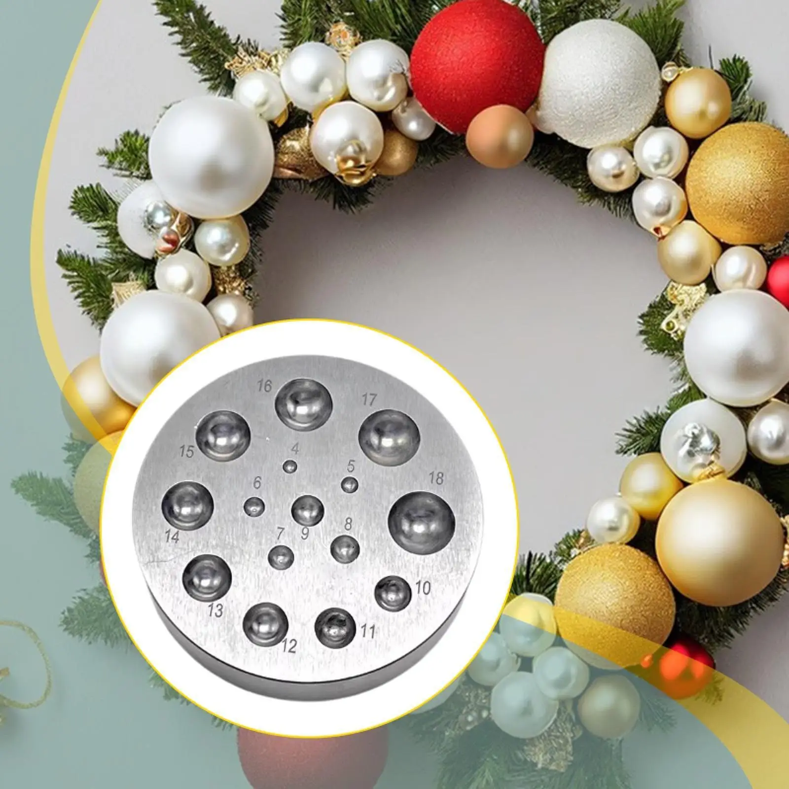 

Steel Dapping Doming Block Die Jewelry Making Tools Kit for DIY Craft Bead and Bracelet Forming Projects