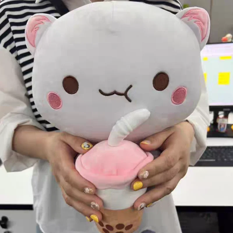 Muñeco de peluche de gato Mitao Kawaii, almohada suave, cojín de dibujos animados, juguete para novia