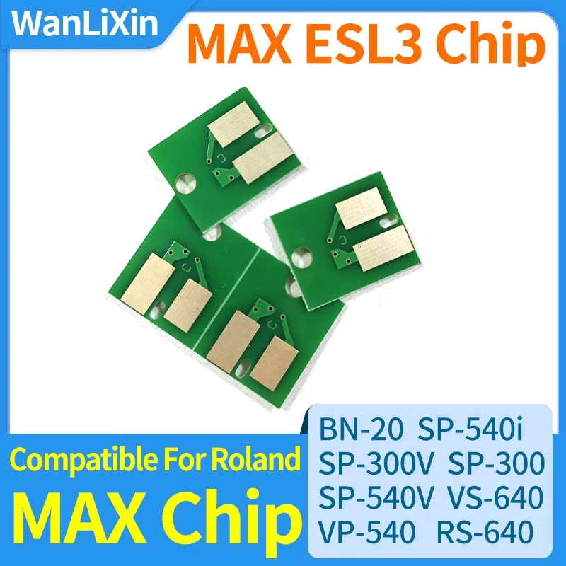

1 комплект, одноразовый чип, 220 мл MAX MAX2 MAX3 ESL3, чип картриджа с чернилами для Roland BN-20 SP-540i SP300V SP540 VS640 RS640, одноразовый чип