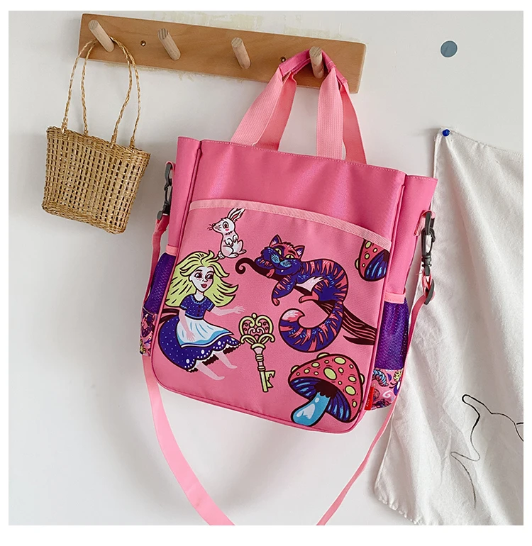 

Холщовая большая сумка на одно плечо, сумки через плечо, мультяшная большая вместительная посылка для девочек, студентов, холст, милая сумка для переноски, детская G