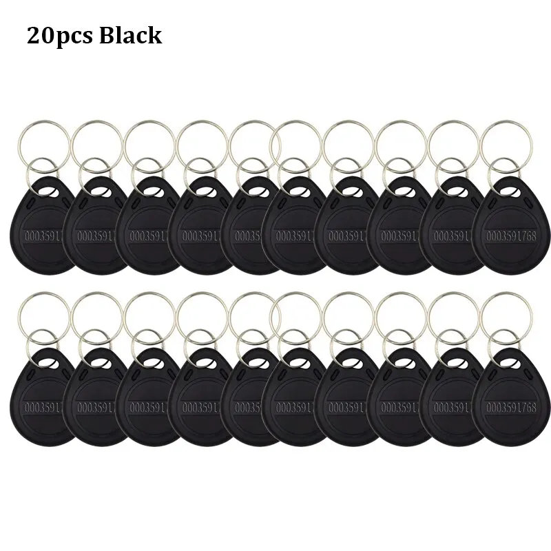 10-20 stücke EM4100 125 KHz Nur-Lese-RFID ID Keyfob RFID Tag Tags Mit Schlüssel Ring Karte Aufkleber keyfob Token Ring Proximity Chip TK4100