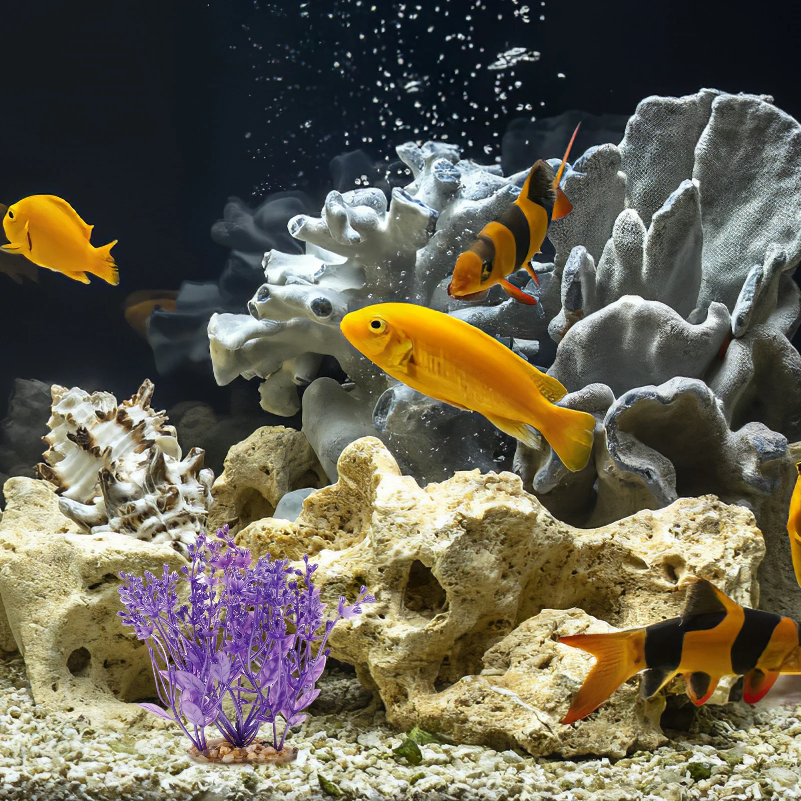 

Aquarium Fish Tank Artificial Aquatic Plant Fake Realistic Water Grass Landscape Decoration Accessories Fish Tank Plants