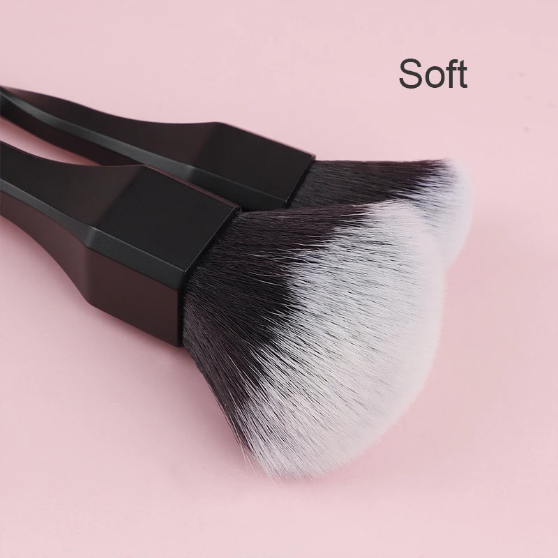 Professional Spiral Makeup Brush - Soft Synthetic Kabuki Brush for Liquid Powder Foundation & Blush, Luxury Face Cosmetic Brush