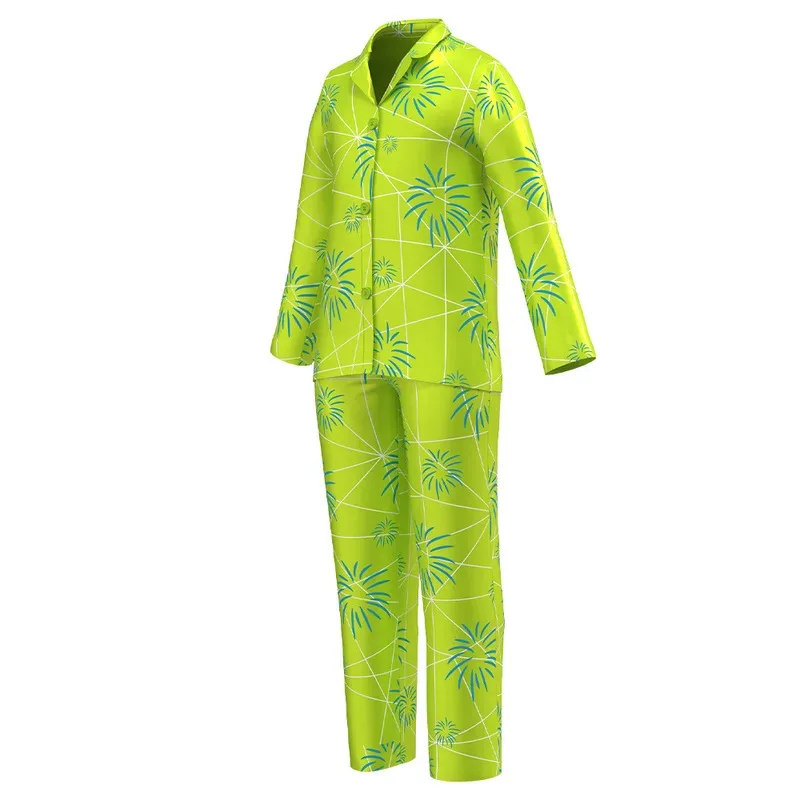 Movie Inside Out 2 Disgust Pajama Sets for Boys Girls Cartoon Joy Cosplay Full Set Sleepwear Halloween Carnival Pyjamas